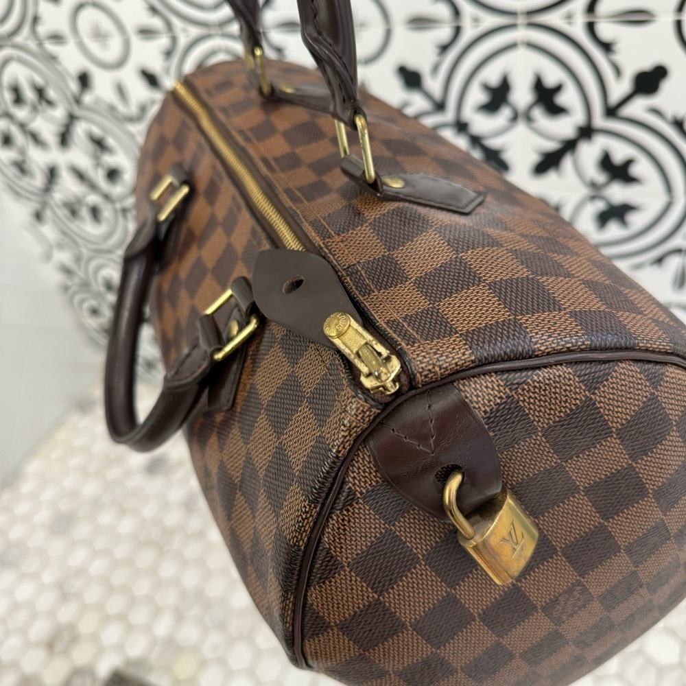 Speedy 30 Damier Ebene USED and in EUC Comes With Dust Bag - Picture 6 of 16